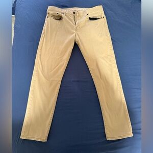 Tan GAP Straight-Leg Pants